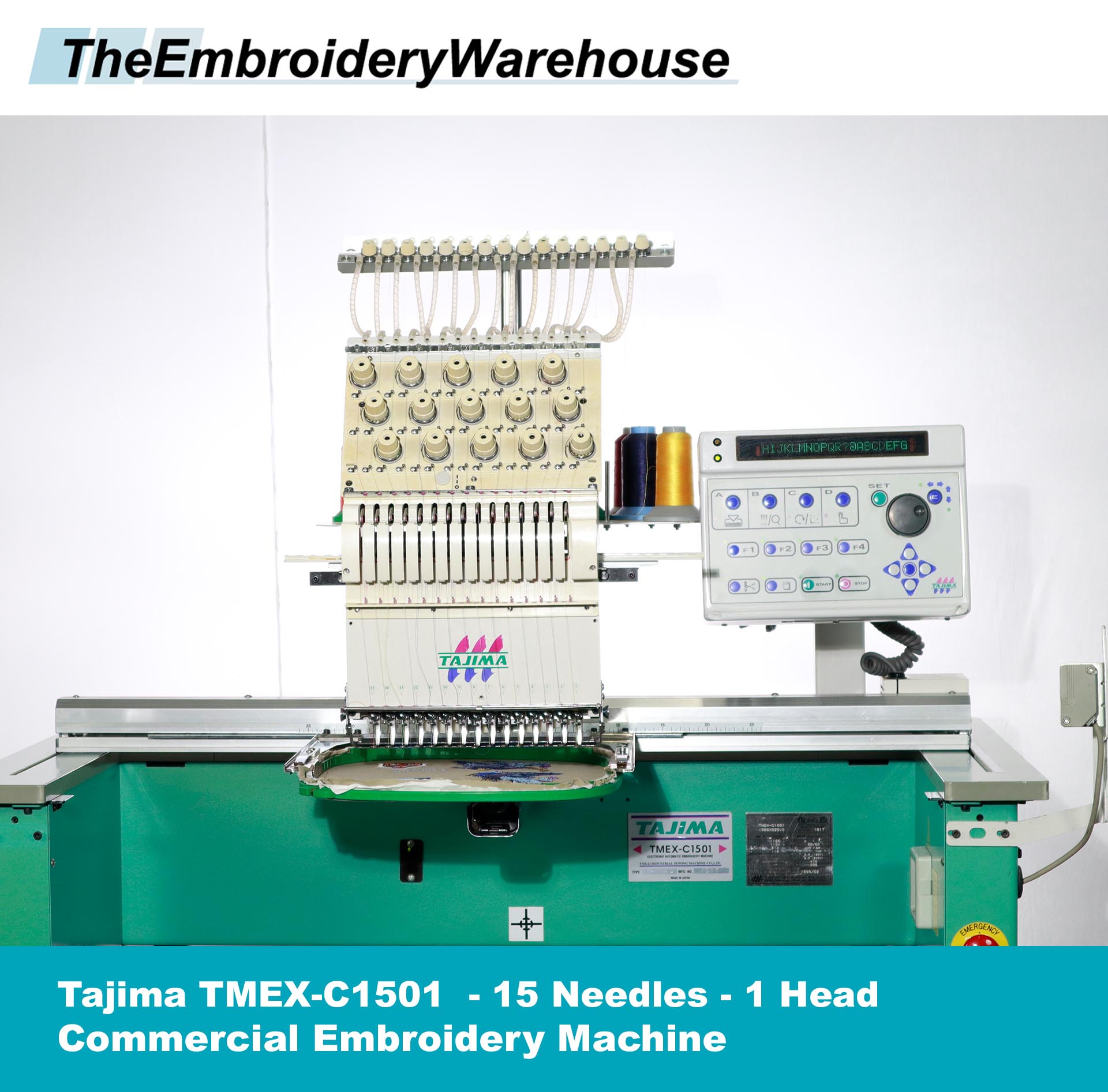 Tajima TMEXC1501 Single (1)Head 15 Needles Commercial Embroidery